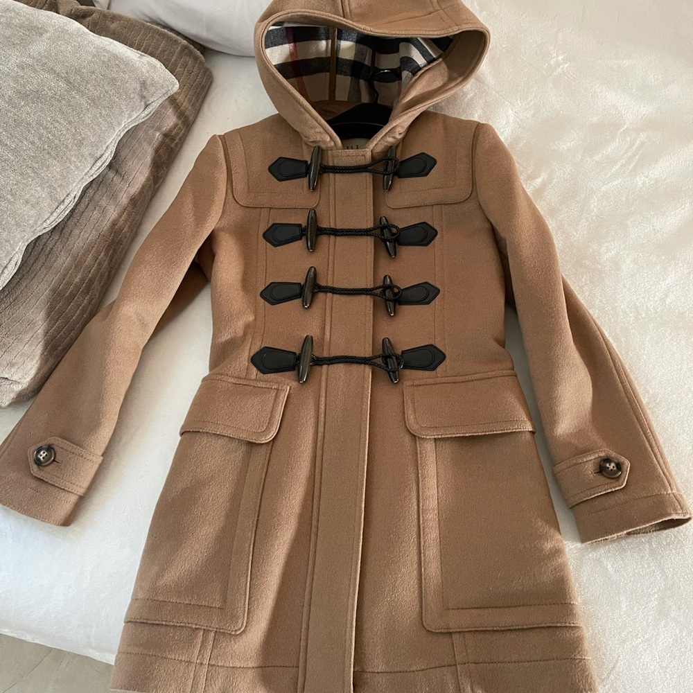 Burberry coat.